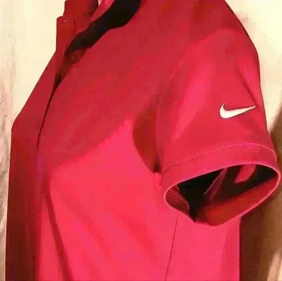 Nike Golf Ladies Dri-FIT Micro Pique 20 Polo Shirt Hot Pink Size Small - Picture 5 of 12